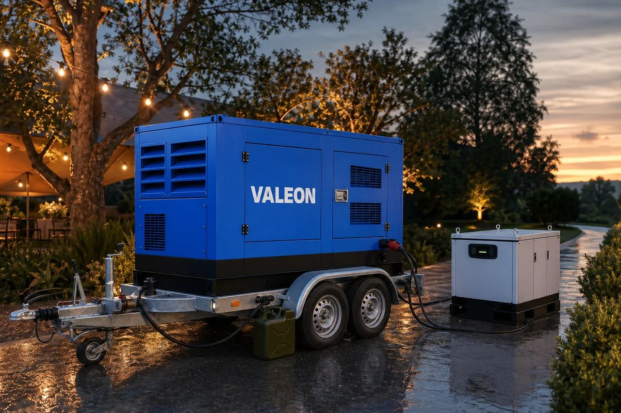 Mobilní elektrocentrála Valeon v praxi — detail