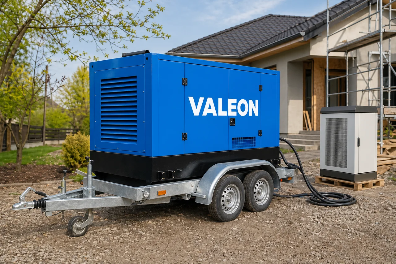 Ekologie naftového agregátu: nové filtry, biodiesel, hybridy — kde je dnes praxe — mobilní elektrocentrála Valeon