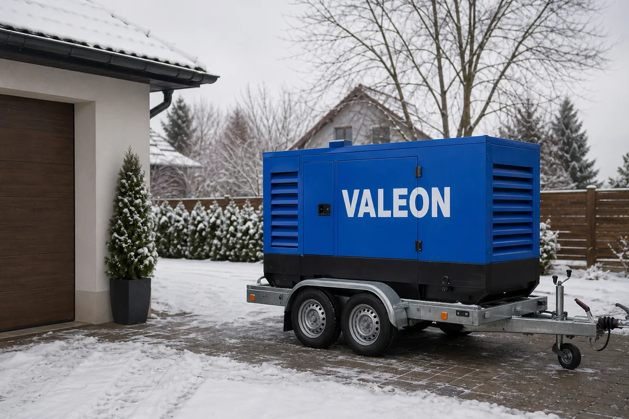 Mobilní elektrocentrála Valeon v praxi — detail
