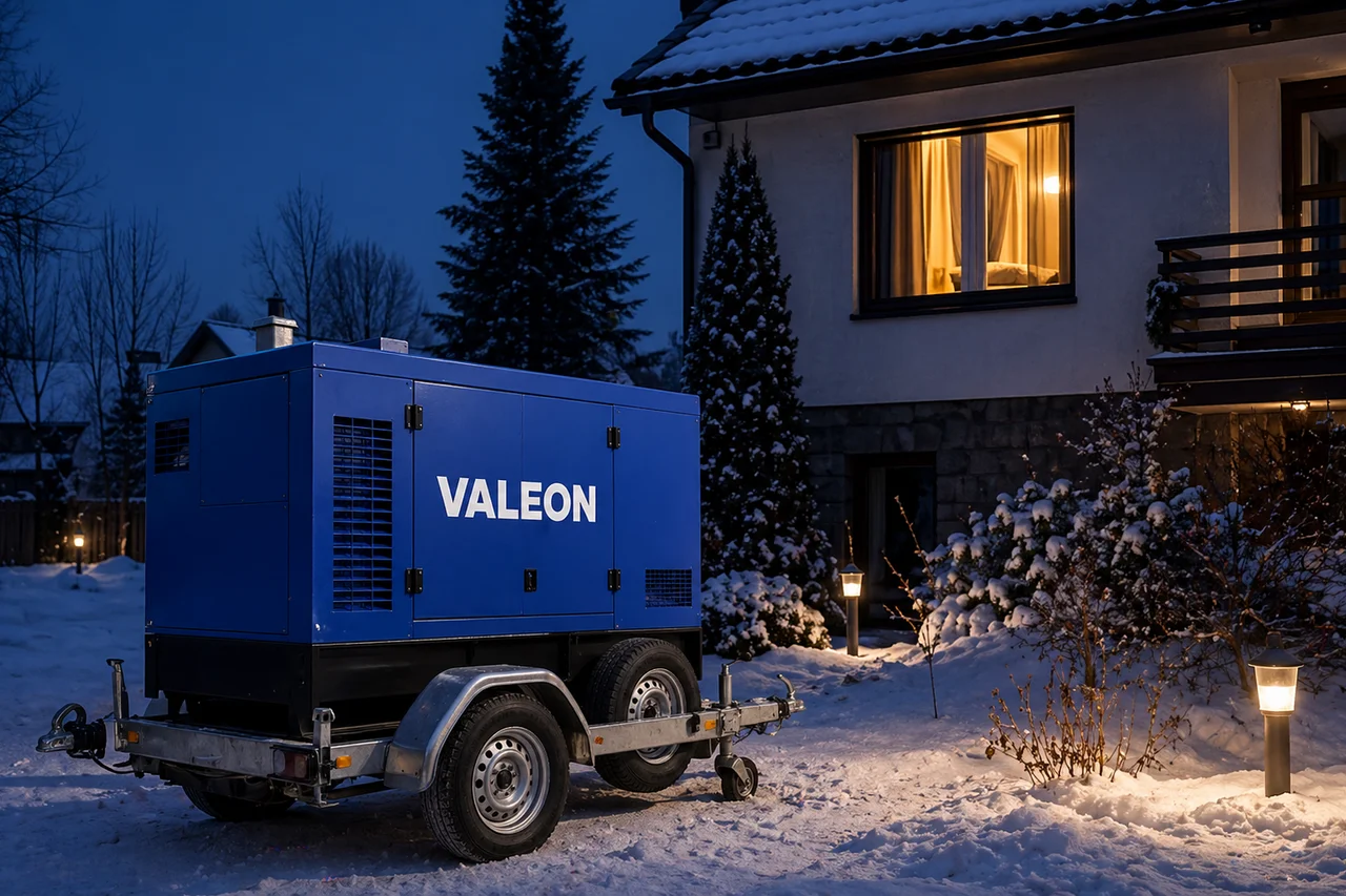 Spánek v zimě a hluk venku: jak vybrat tichou centrálu, která neruší ložnici — mobilní elektrocentrála Valeon